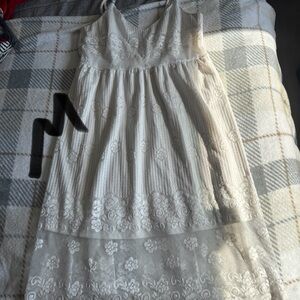 Elegant White Lace  Dress